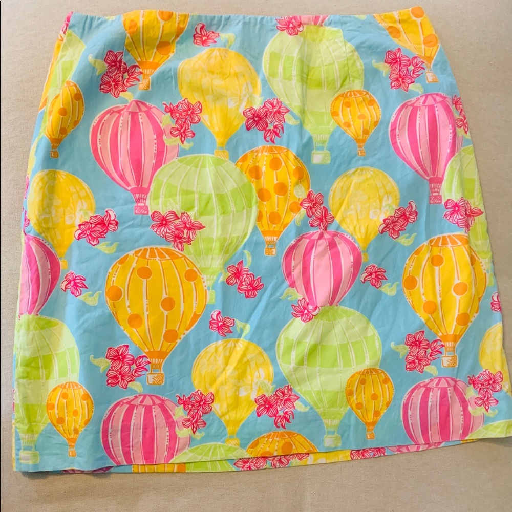 EUC Lilly white tag hot air balloon skirt